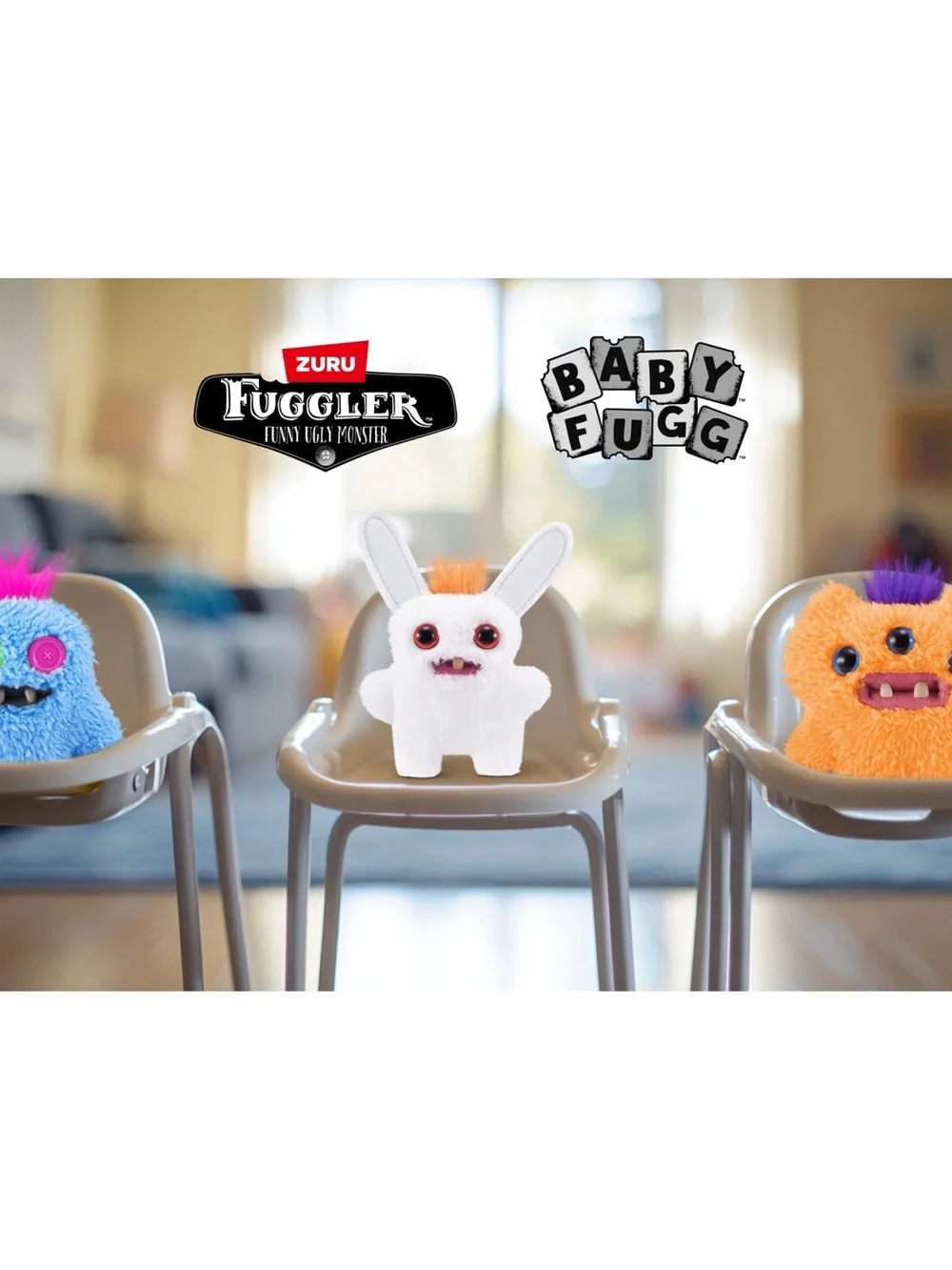 Mr. Needles mini plush toy from the ZURU Fuggler Baby Fugg Series 4